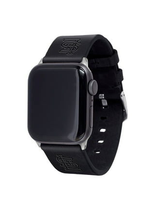 Monogram LV Vegan Leather Apple Watch Bands 38/40/41 mm / Black