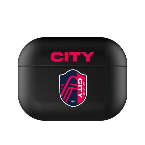 Black St. Louis City SC Insignia AirPods Case Cover
