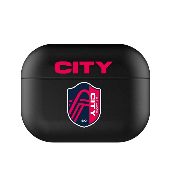 Black St. Louis City SC Insignia AirPods Case Cover