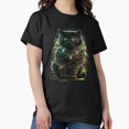 thumbnail image 1 of Black St. Nick Cat Tangled Up In Lights Funny Christmas St. Nick Holiday - Comfortable Fit G17866 Unisex T-Shirt, Up to Size 5XL, 1 of 2