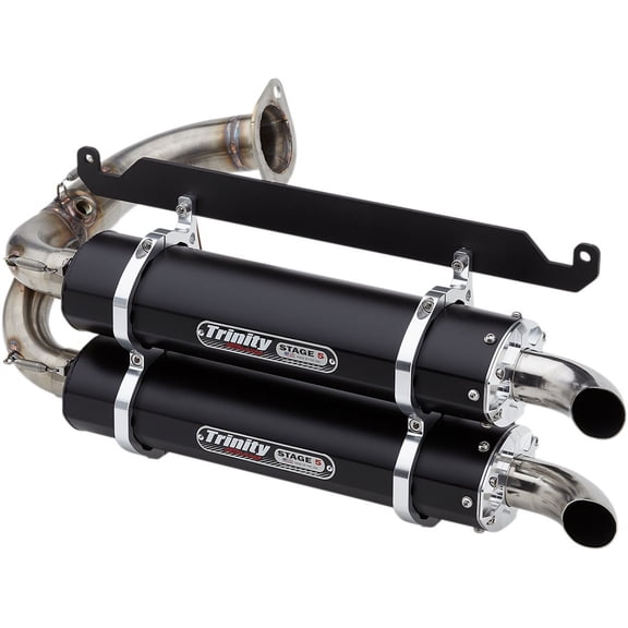 Black Stage 5 Dual Slip-On Mufflers