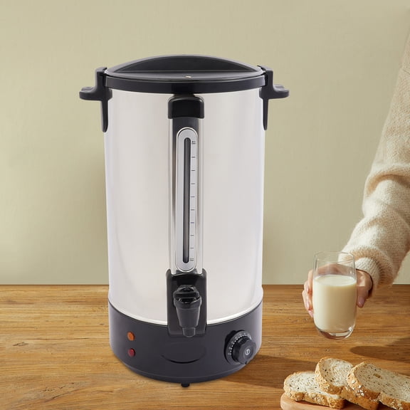 Black Stainless Steel 27x54cm Electric Insulation Barrel American Standard 110v 28l Large-Capacity Commercial Coffee And Tea Bucket