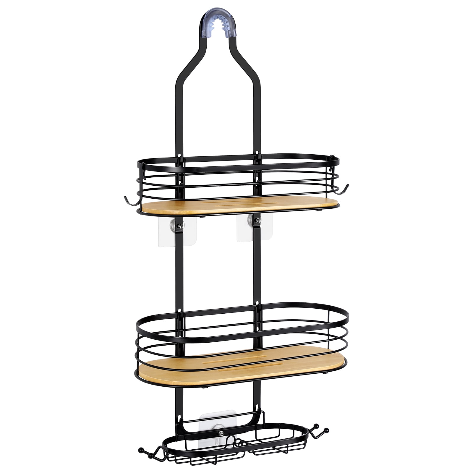 Stainless Steel + Bamboo Shower Caddy – ToiletTree Products