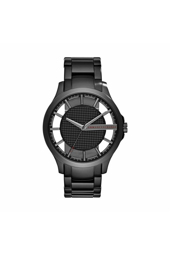 Black Stainless Steel Mens Watch AX2189