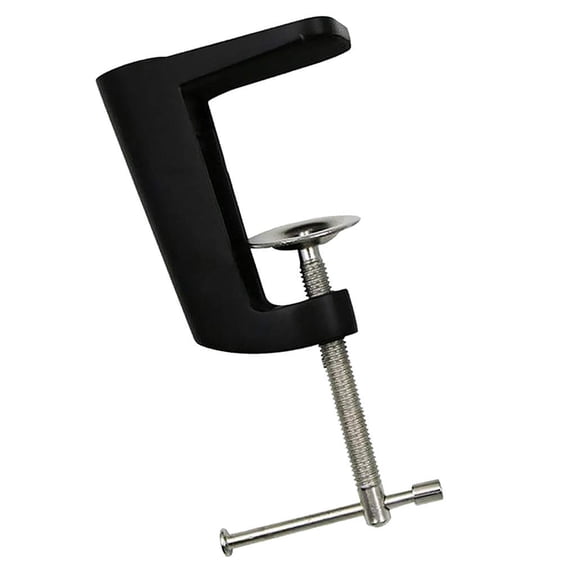 Black Stainless Steel Table Lamp Clip Adjustable Arm Clamp Mounting Bracket