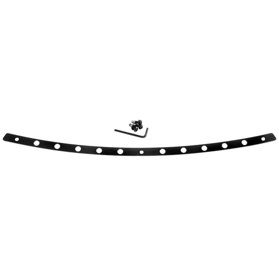 Black Stainless Steel Windshield Trim (Flh 1996-2013 Holes)