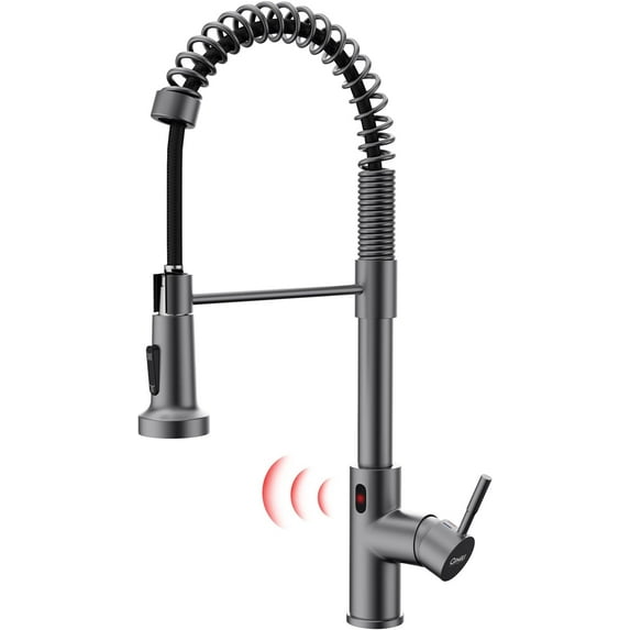Black Stainless Touchless Kitchen Faucet Motion Sensor Kitchen Faucets ...