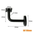 Black Stair Handrail Bracket Bannister Wall Support Hand Rail