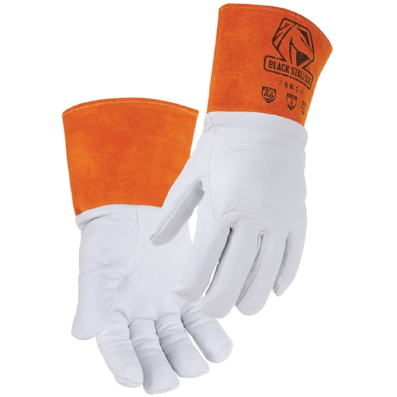 Black Stallion 35KCR A6 Cut Resistant Kidskin TIG Gloves, Large