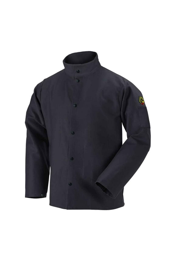 FBK9-30C Flame-Resistant Cotton Welding Jacket, Black, 4X-Large