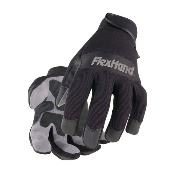 Black Stallion 19FX-BLK FlexHand Reinforced Mechanic's Gloves, 2X-Large