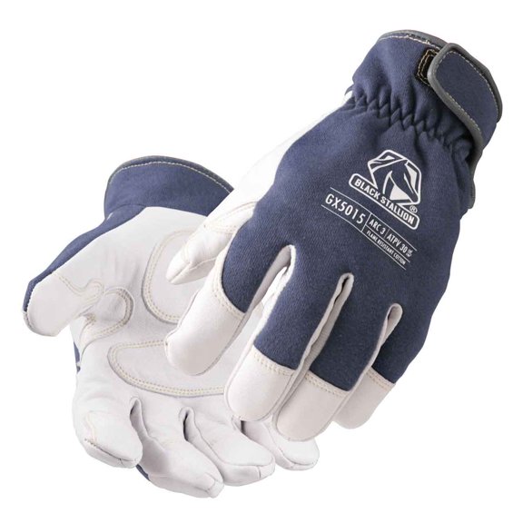 Black Stallion GX5015 ARC-Rated Goatskin & FR Cotton Mechanics Gloves, Large