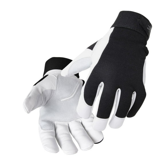 Black Stallion Grain Goatskin Mechanics Gloves Large