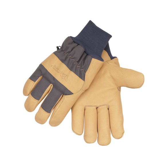 Black Stallion Grain Pigskin Winter Gloves Large With Impactnylon