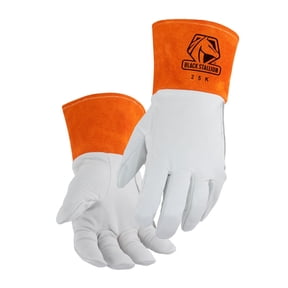 Black Stallion Premium Grain Kidskin Tig Gloves Large