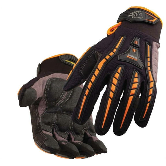 Black Stallion ToolHandz GX100 Anti-Vibration Syn. Leather Mechanic's Gloves