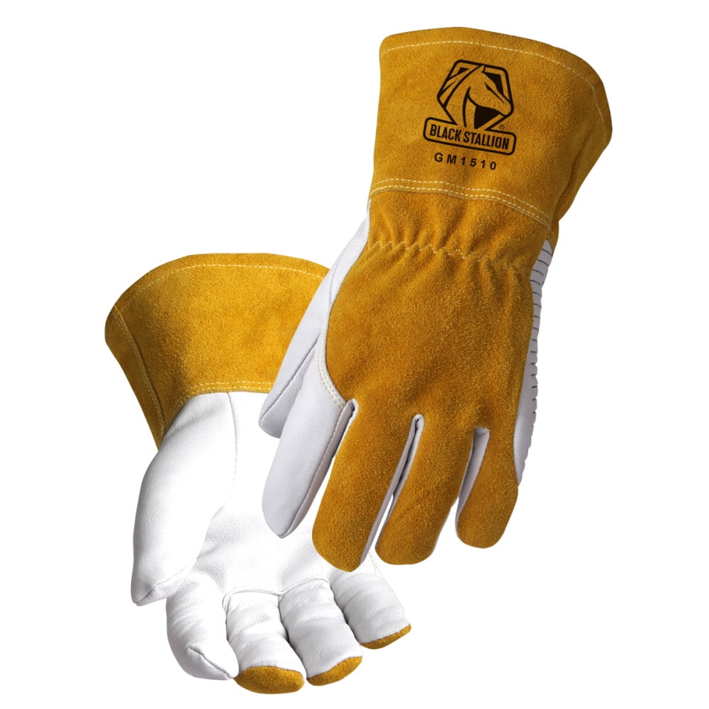 Black Stallion Welding Gloves Premium Goatskin Mig Xl