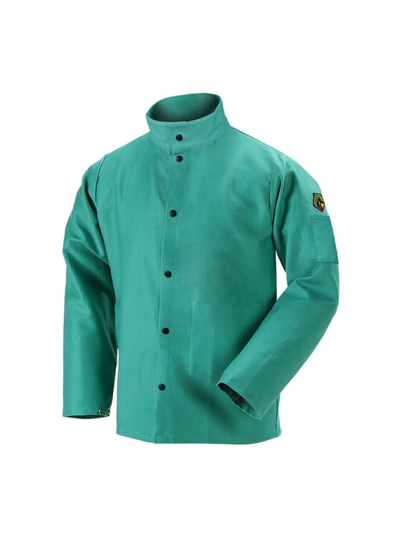 Welding Jacket 12Oz Green Fr Cotton Xl