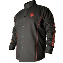 Black Stallion Welding Jacket 9Oz Black Fr Cotton Xl
