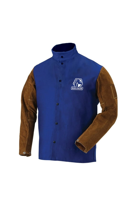 Welding Jacket 9Oz Royal Blue Hybrid Medium
