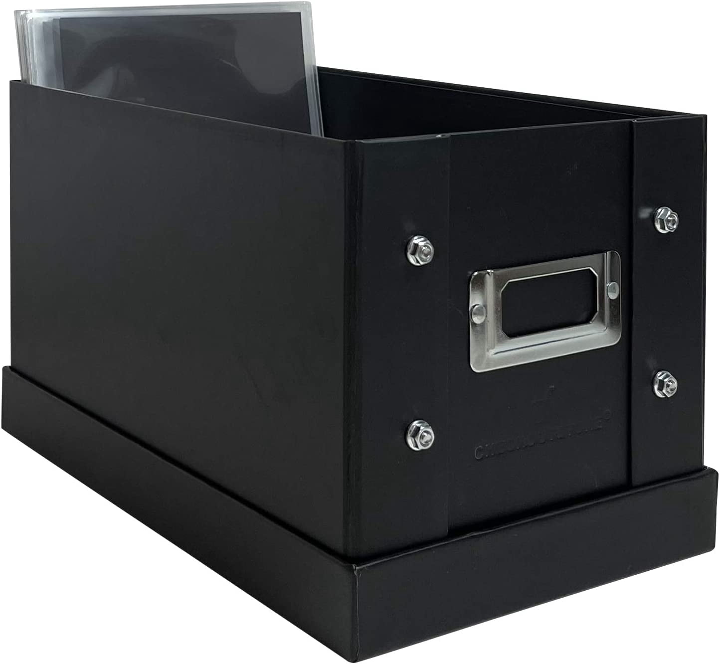Black Stamp & Craft Scrapbook Storage Pocket Box - 10 x 6 x 6 (Pack of 2)