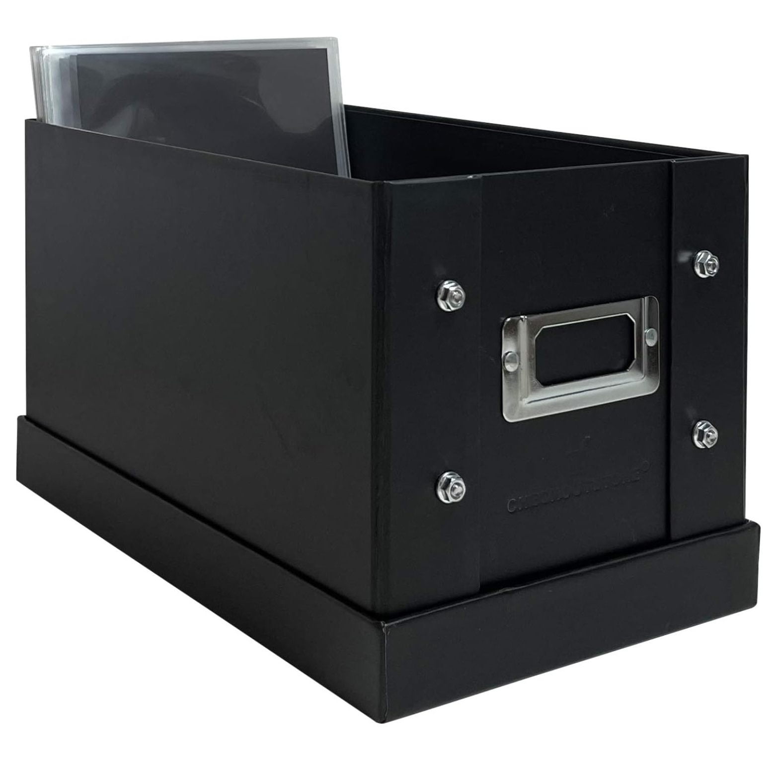 Black Stamp & Die Craft Scrapbook Storage Pocket Box - 10 x 6 x 6 (Pack of 5)