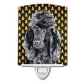thumbnail image 1 of Black Standard Poodle Candy Corn Halloween Ceramic Night Light, 1 of 2