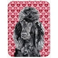 thumbnail image 1 of Black Standard Poodle Hearts And Love Mouse Pad, Hot Pad Or Trivet, 7.75 x 9.25 In., 1 of 1
