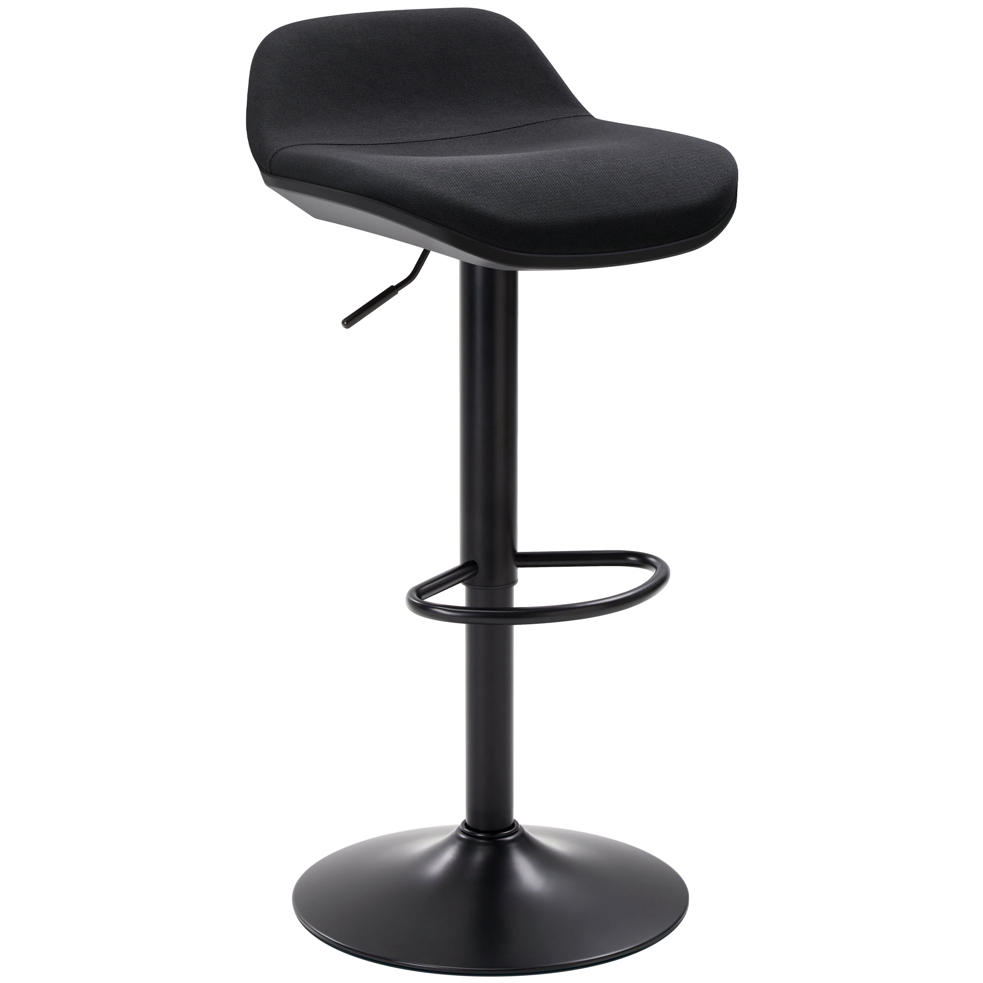 IWMH Standing Desk Stool, Height Adjustable Standing Desk Chair, Ergonomic Sit Stand Stool with Footrest, 360° Swivel Leaning Stools for Office Home (Black)