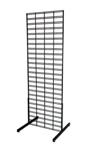Black Standing Slat Grid Stand 2 x 6 Feet with Grid Legs - Walmart.com