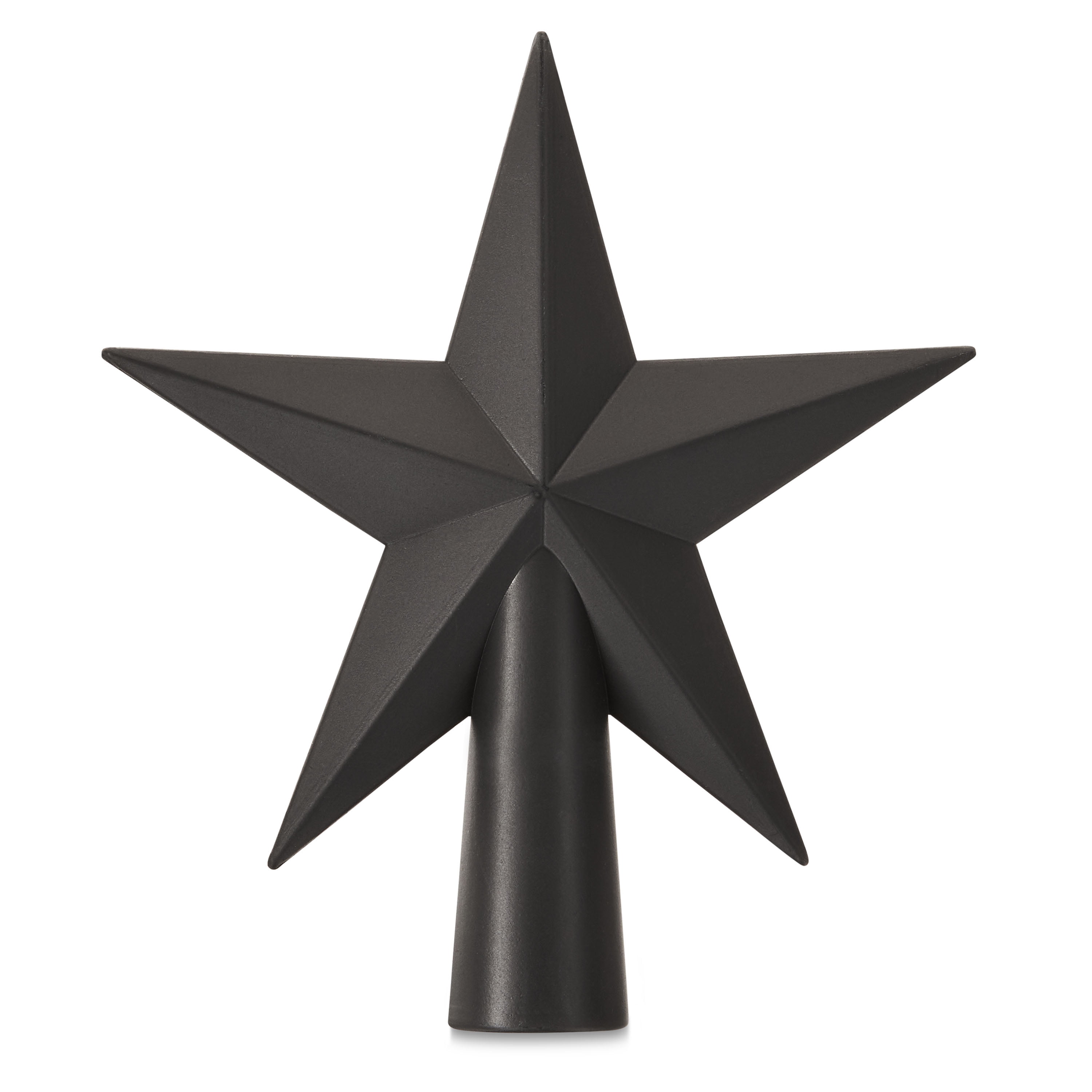 Black Star Christmas Tree Topper, 6", by Holiday Time