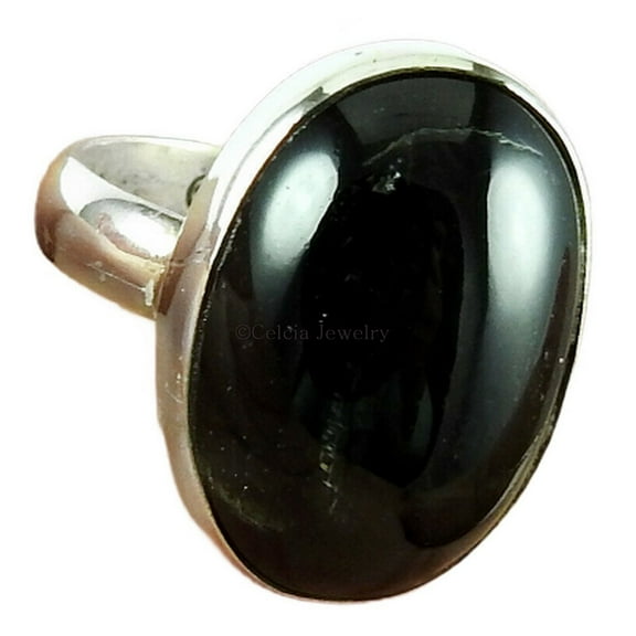 Black Star Natural Healing Gemstone Ethnic Ring, Statement Promise Ring, Handmade Jewelry, Proposal Ring, Birthsay Gifts For Women, Beautiful Anniversary Gifts For Wife (black-star, Size 7)