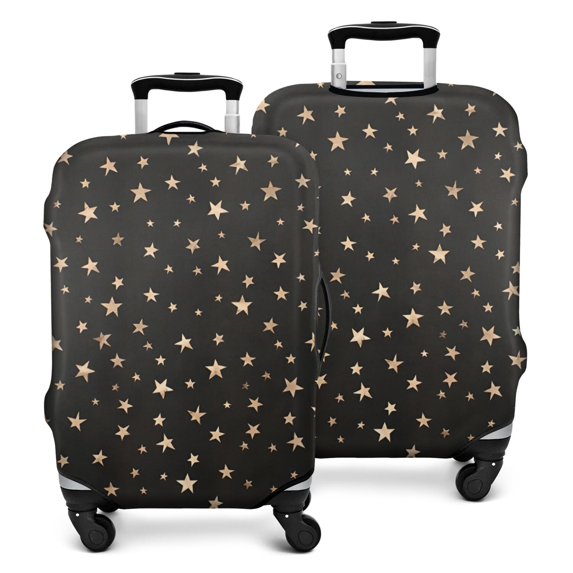 Black Star Pattern Luggage Cover Fashion Suitcase Cover Baggage Covers Fit 25-28 Inch Luggage (Go Travel)