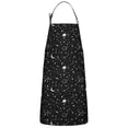 thumbnail image 1 of Black Star Planet Moon Pattern Apron-Garden Aprons for Women with Pockets-Cotton Linen Waterproof Kitchen Cooking Gardening Aprons Adjustable for Kitchen,Cooking,BBQ and Salon 33x27 Inch, 1 of 7
