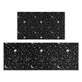thumbnail image 1 of Black Star Planet Moon Pattern Kitchen Rugs Sets Of 2,Anti Fatigue Kitchen Mat Rugs Non Slip Washable,Decorative Kitchen Floor Mats for Kitchen,Sink,Laundry,17"x30"+17"x47", 1 of 7