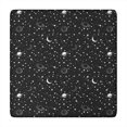 thumbnail image 1 of Black Star Planet Moon Pattern Square Fitted Tablecloth with Elastic Edge,Square Table Cover,Washable Elastic Table Cover for Home Kitchen Party Decor 34"x34", 1 of 6
