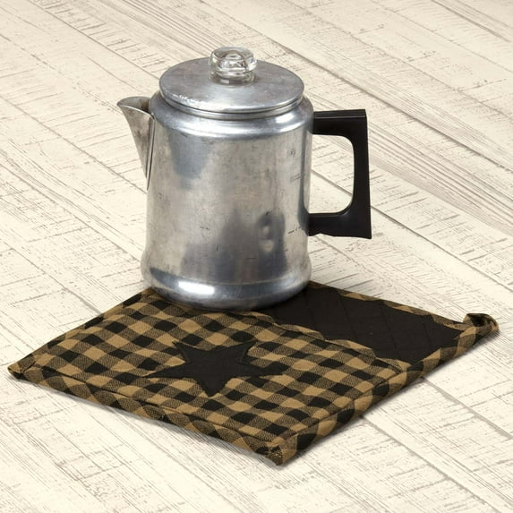 Black Star Pot Holder 9x9