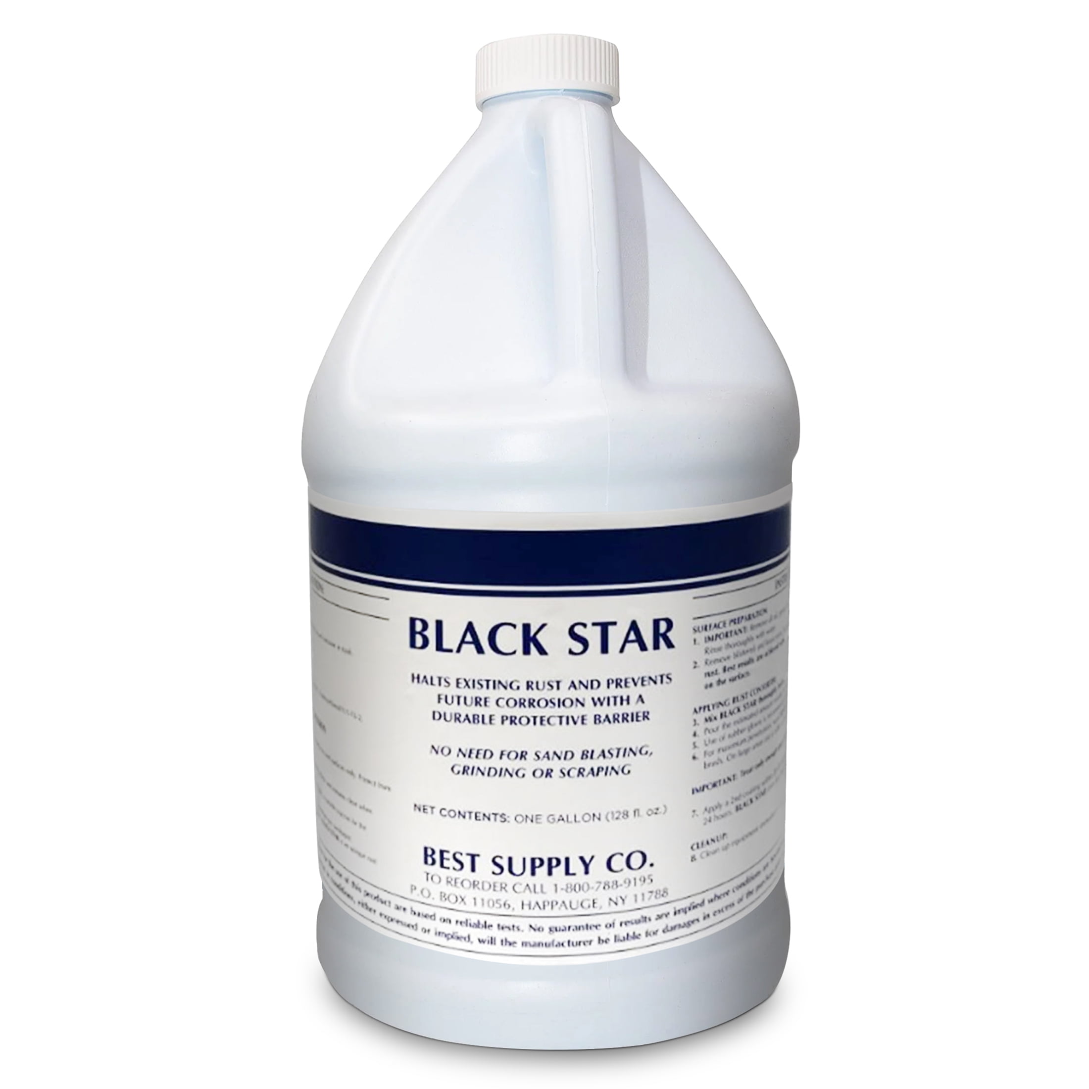 Black Star Rust Converter - Converts Rust on Any Steel Surface - 4x1 ...