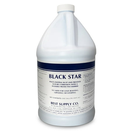 Black Star Rust Converter - Converts Rust on Any Steel Surface - 5 Gallon Pail