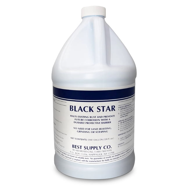 Black Rust Control Black Star Rust Converter - Converts Rust on Any Steel Surface - 5 ...