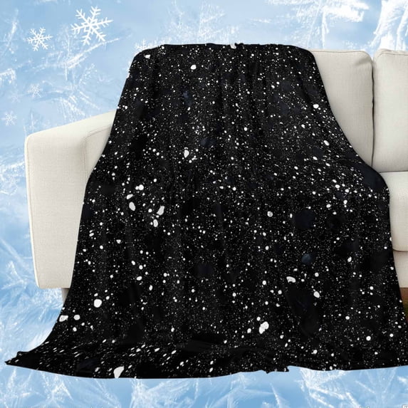 Black Star Sky Cooling Blanket,Lightweight Breathable Summer Throw Blanket with Double Sided Cold Effect,Modern Country Simple Abstract Pattern Picnic Blankets Bed Sheet for Hot Sleepers 40"x60"