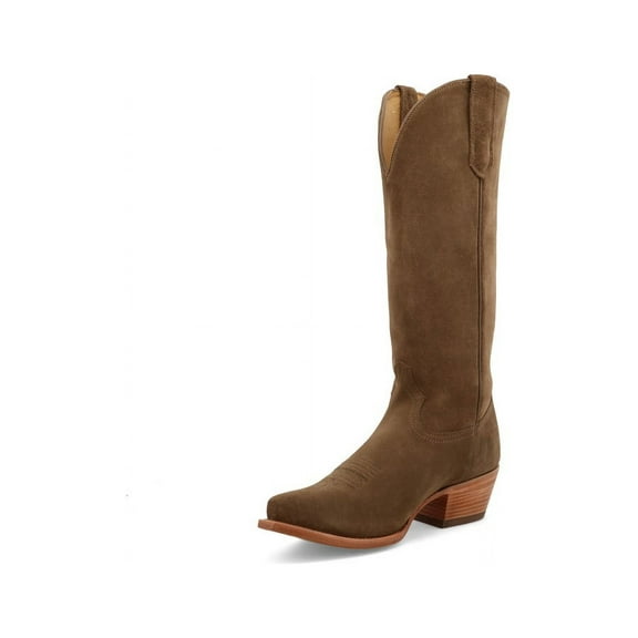 Black Star Women's Addison Suede Tall Western Boot Snip Toe - WBSN017 7 M  US