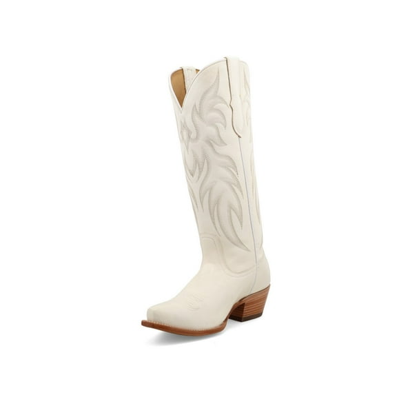 Black Star Western Boots Womens Pearl Leather 8.5 B Ivory WBSN019