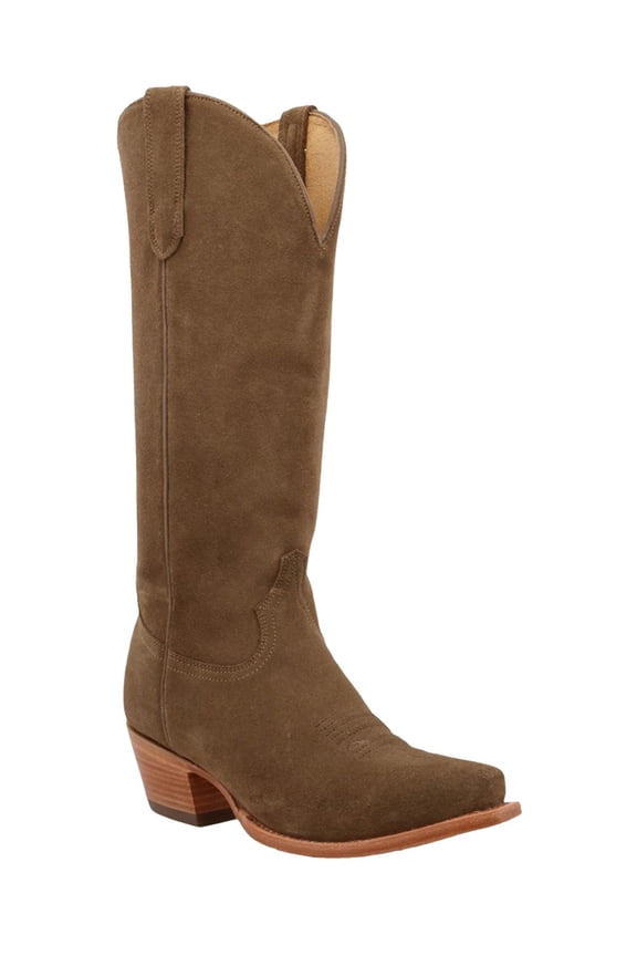 Women's Addison Suede Tall Western Boot Snip Toe - WBSN017 6 1/2 M US