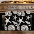 thumbnail image 1 of Black Starfish Coastal Kitchen Towels Set of 4, Shell Coral Summer Beach Nautical Ocean Absorbent Dish Towels for Kitchen, Microfiber Hand Towel, Quick Drying Tea Towel for Cleaning Dishcloths, 1 of 7