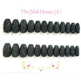 thumbnail image 1 of Black Starlight Nothing But Sparkle Glitter Ballerina Press-On Nails - 24 Pieces - Artificial Nail Kit, 1 of 3