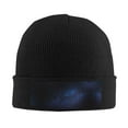 thumbnail image 1 of Black Starry Sky Beanie Hat Knit Hat Skull Cap for Men Women Winter Hat Black, 1 of 6