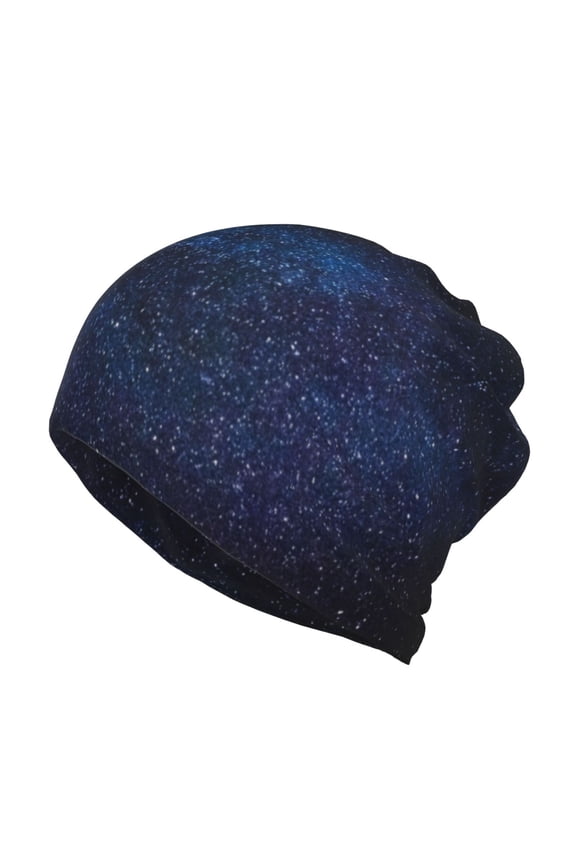 Black Starry Sky Beanie Skull Cap Lightweight Hip Hop Dwarf Hat Beanie Hat For Women Men