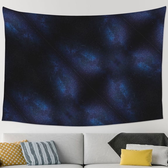 Black Starry Sky Tapestry Wall Hanging Tapestry For Bedroom Living Room Dorm (60 * 90 Inches)