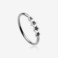 thumbnail image 1 of Black Stars Infinite Steel Bendable Hoop Ring, 1 of 4